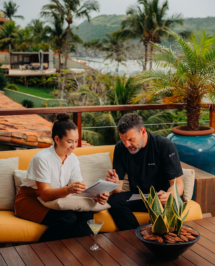 Consultoria de Victoria Teles em um hotel
